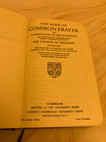 Cambridge Book of Common Prayer & Hymns – Vintage Christian Prayer Book – Pocket Size - (Ref x280)