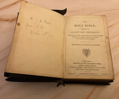 Oxford Holy Bible Early 1900s Edition - Ref x279