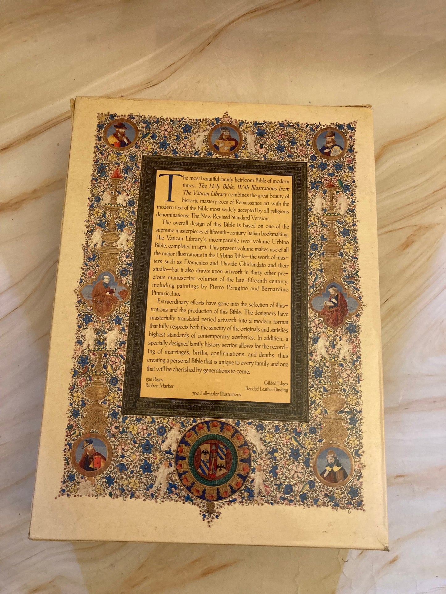 Large Illustrated Catholic Family Bible Vatican Edition - (Ref x361)