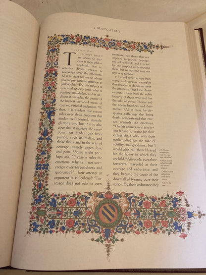 Large Illustrated Catholic Family Bible Vatican Edition - (Ref x361)