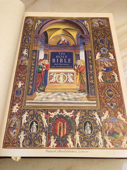 Large Illustrated Catholic Family Bible Vatican Edition - (Ref x361)