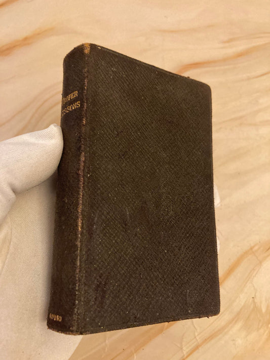 1899 Antique Oxford New Testament Bible Proper Lessons Vintage Leather Bible - (Ref x356)