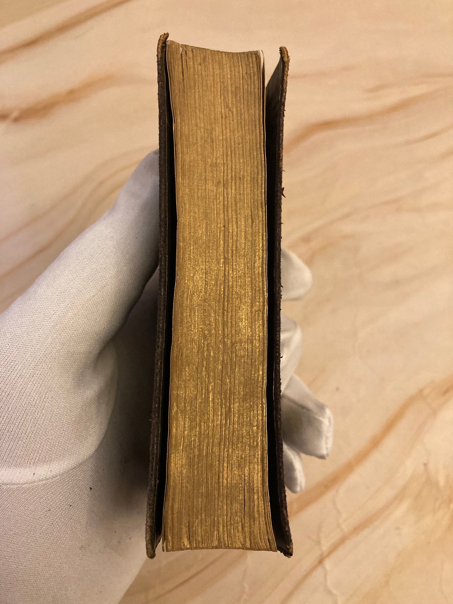 1899 Antique Oxford New Testament Bible Proper Lessons Vintage Leather Bible - (Ref x356)