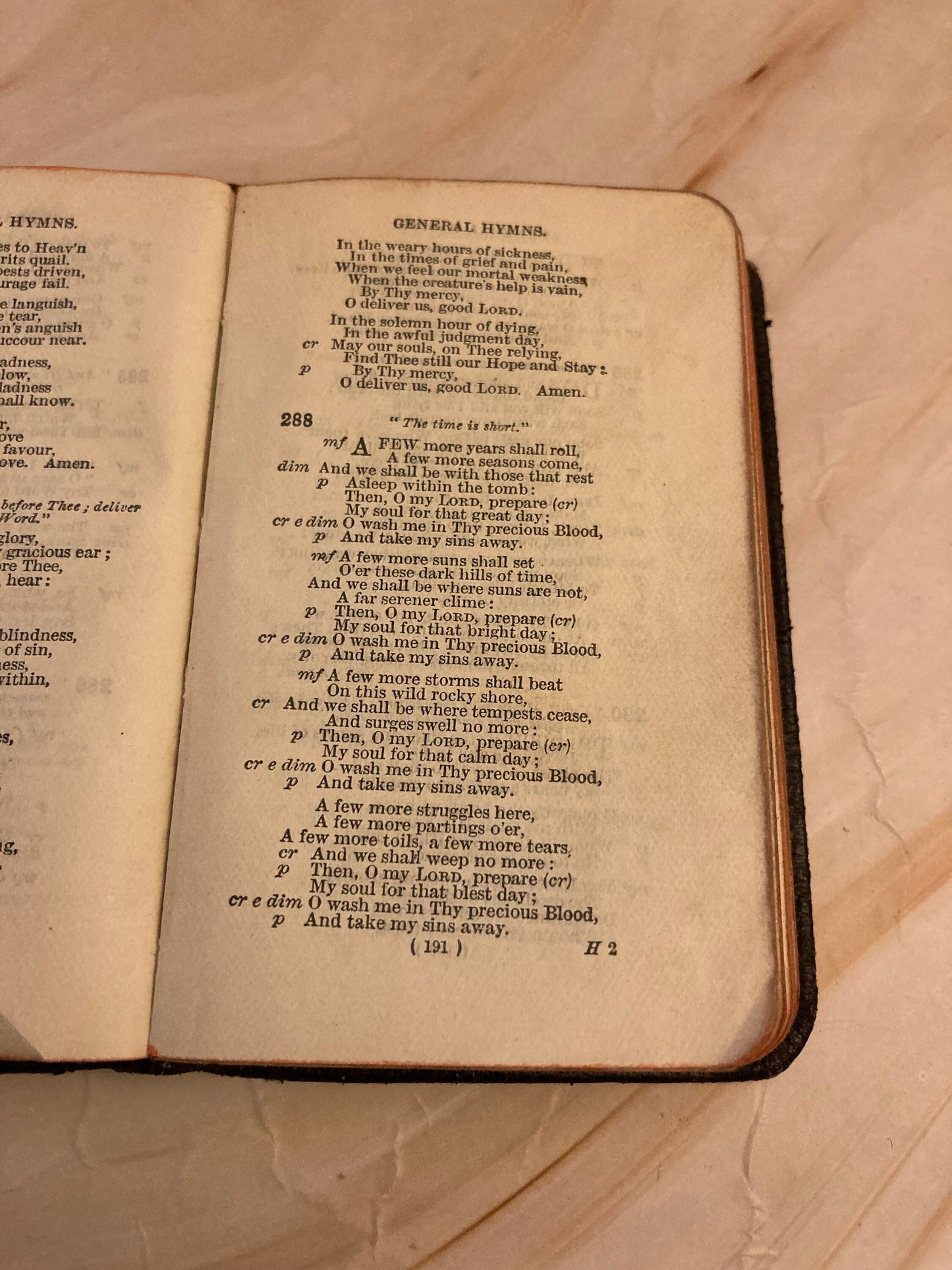 1914 Pocket Size Church Hymnal - (Ref x352)