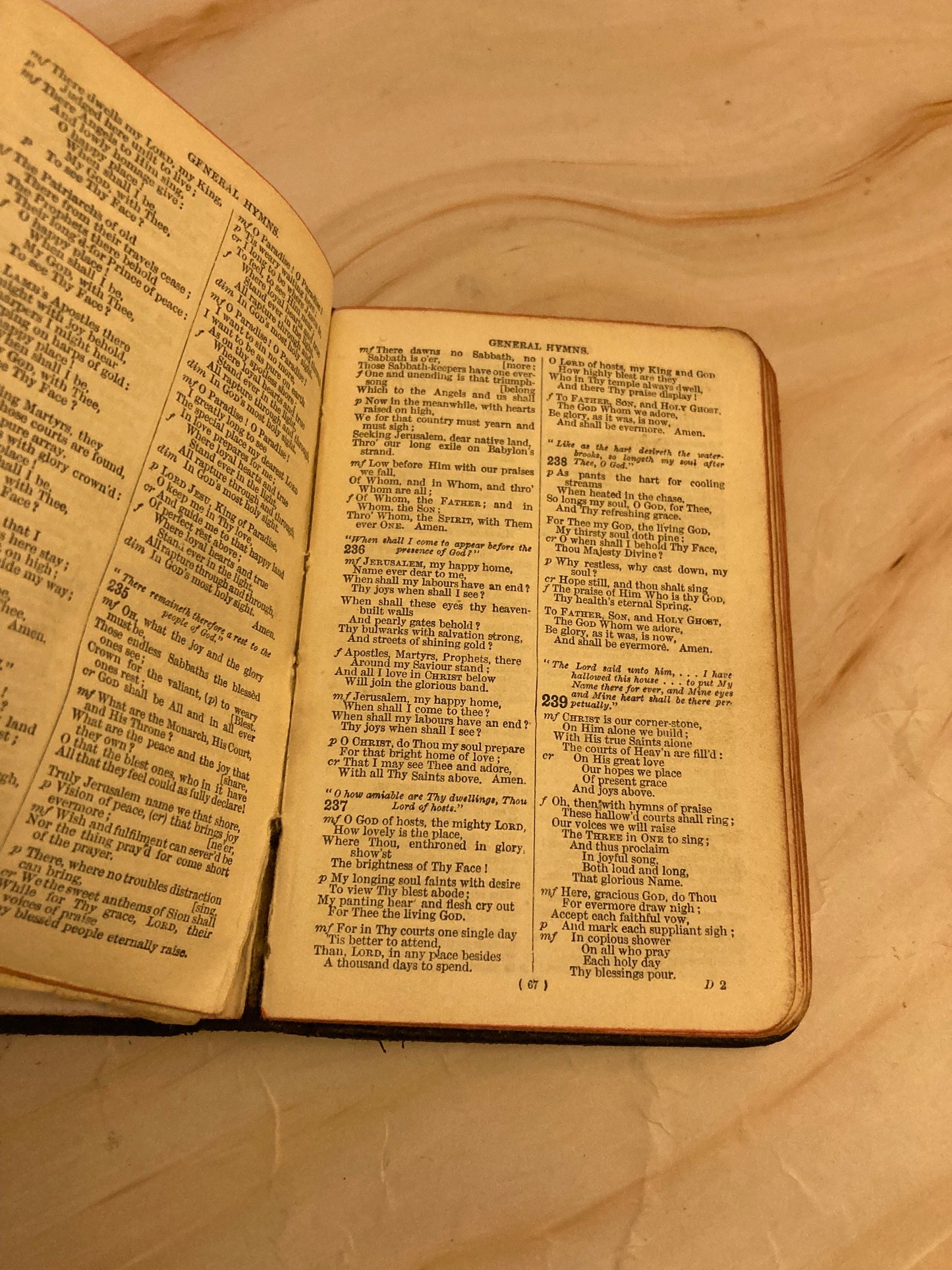 1911 Antique Common Prayer & Hymns Book – Mini Pocket Prayer Book – Vintage Christian Book- Ref x350