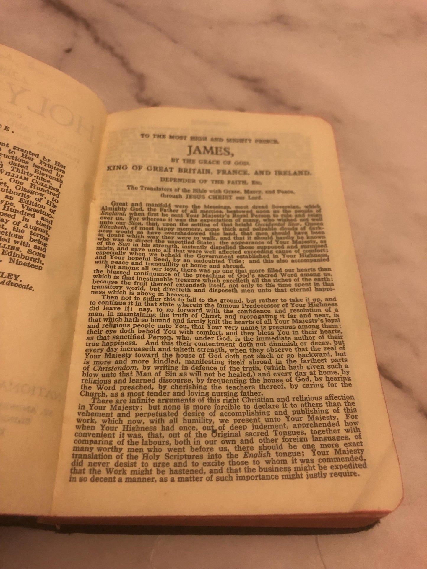 1953 Holy Bible Vintage Christian Bible Old Bible Pocket Bible Collectible - (Ref x471)