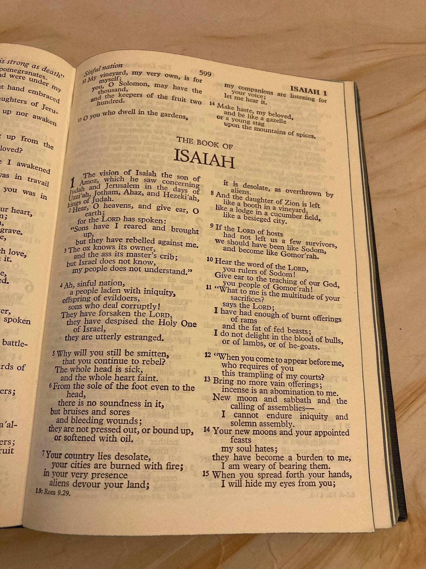 1952 Holy Bible Vintage Hardback British Bible Christian Book King James Style - (Ref x349)