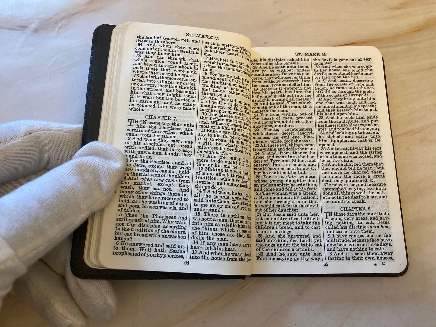 1931 New Testament Bible Vintage Christian Bible Pocket Bible Antique - (Ref x343)