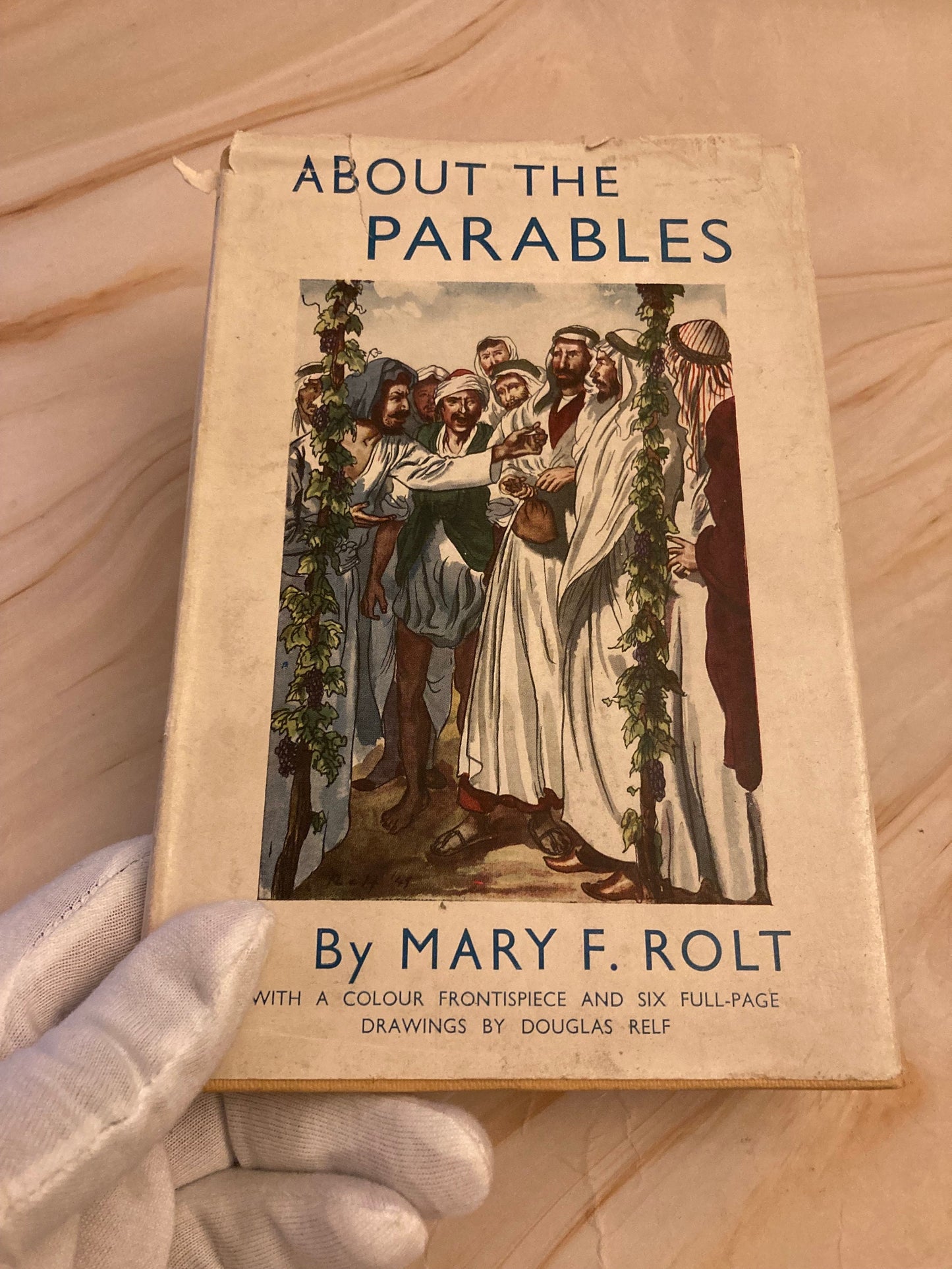 1949 About The Parables Mary F. Rolt Vintage Christian Book Bible Stories