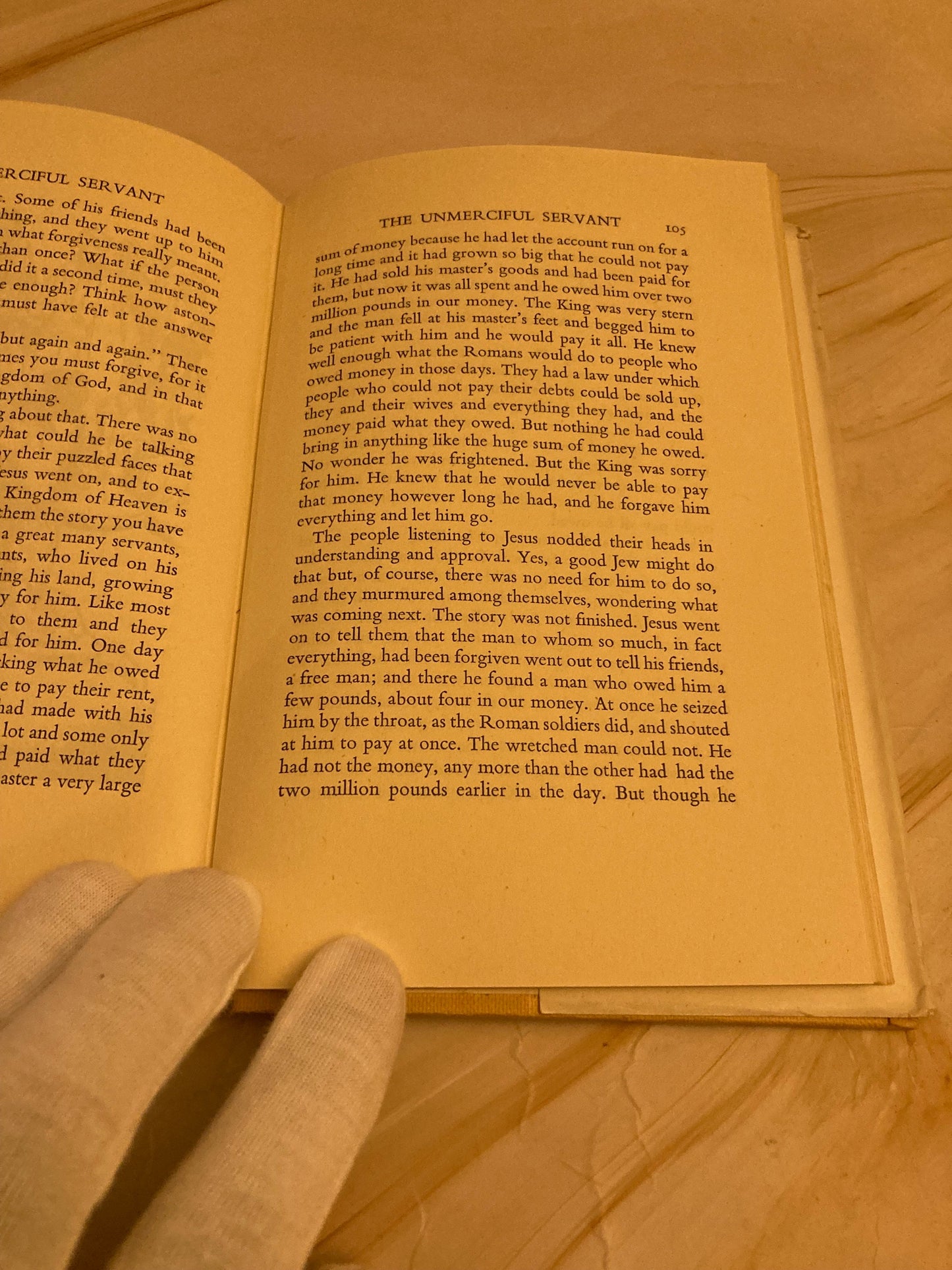 1949 About The Parables Mary F. Rolt Vintage Christian Book Bible Stories
