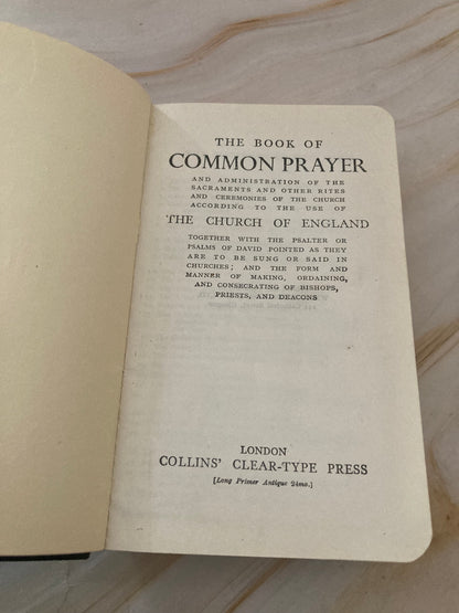 Vintage Common Prayer Hymnal Collins English Hymn Book Christian Prayer Book - (Ref 329)