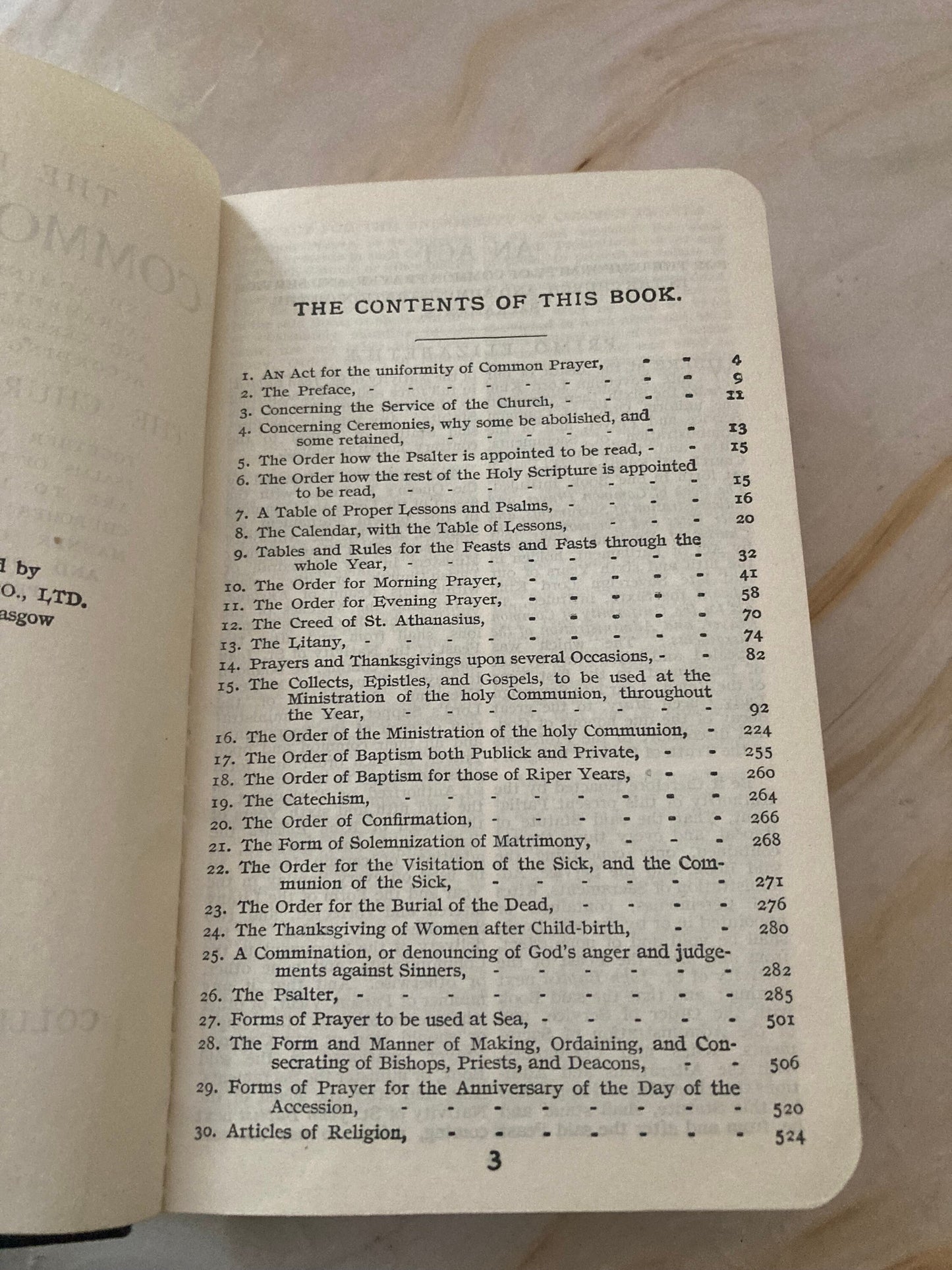 Vintage Common Prayer Hymnal Collins English Hymn Book Christian Prayer Book - (Ref 329)