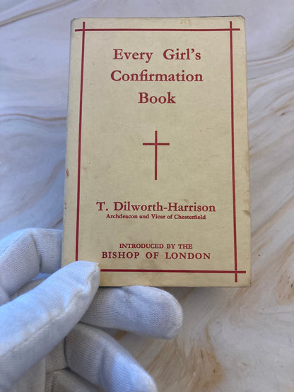 Vintage Confirmation Book 1954 Christian Gift Book First Communion Religious Book - (Ref x324)