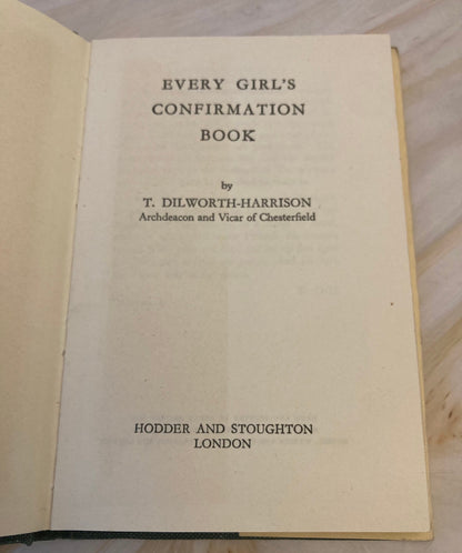 Vintage Confirmation Book 1954 Christian Gift Book First Communion Religious Book - (Ref x324)