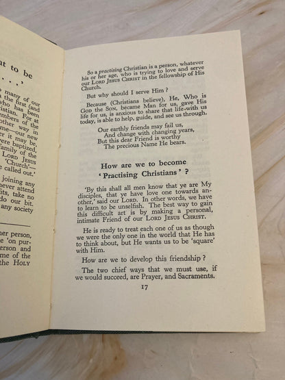 Vintage Confirmation Book 1954 Christian Gift Book First Communion Religious Book - (Ref x324)