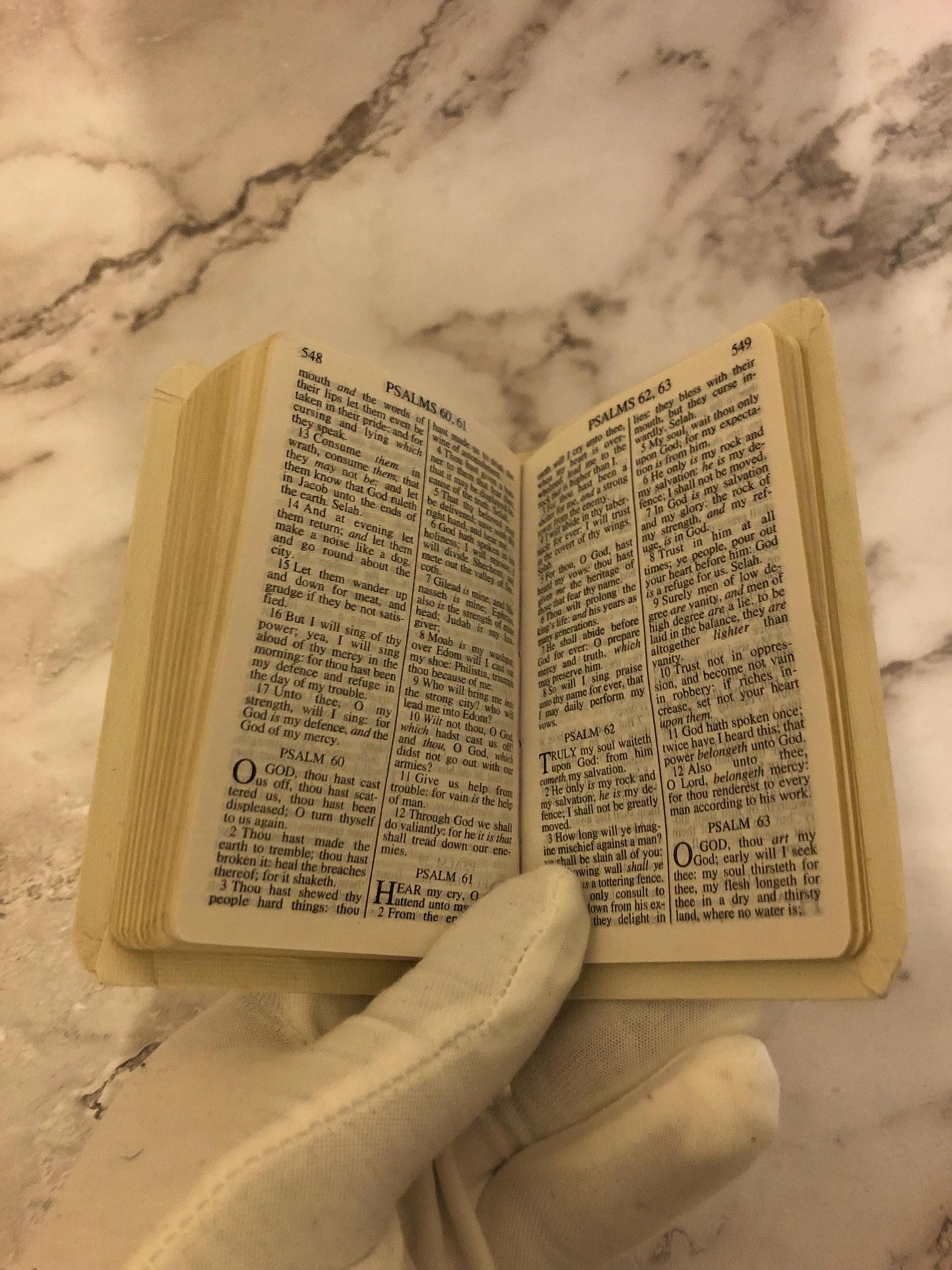 White Vest Pocket New Testament Psalms and Proverbs Bible - Ref x505