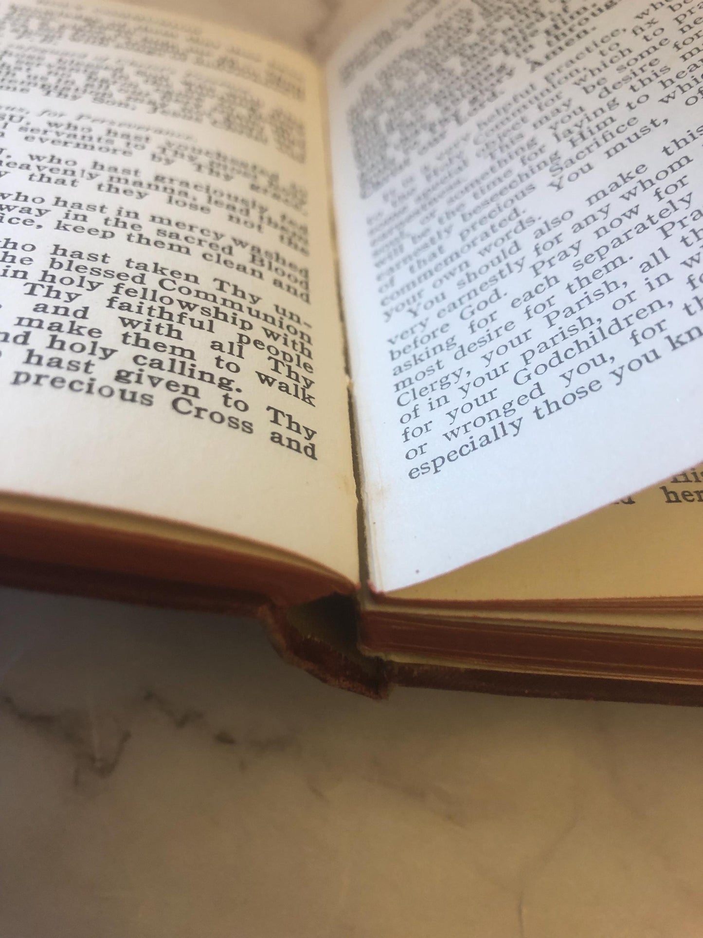 1915 Holy Communion Book Prayer Book Vintage Christian Religious Book - (Ref x466)