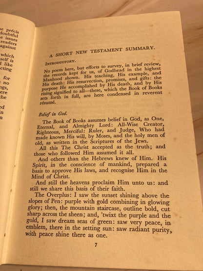 1940 Christian Book What Christ Achieved and Taught Vintage Religious Book - (Ref x265)
