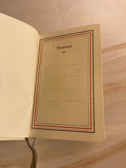 Vintage White Oxford Prayer Book with Case Silver Edges Pocket Christian Gift - Ref x257