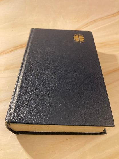 1983 Vintage Hymns & Psalms Book Black Leather Church Worship Book Christian Hymnal - (Ref x255)