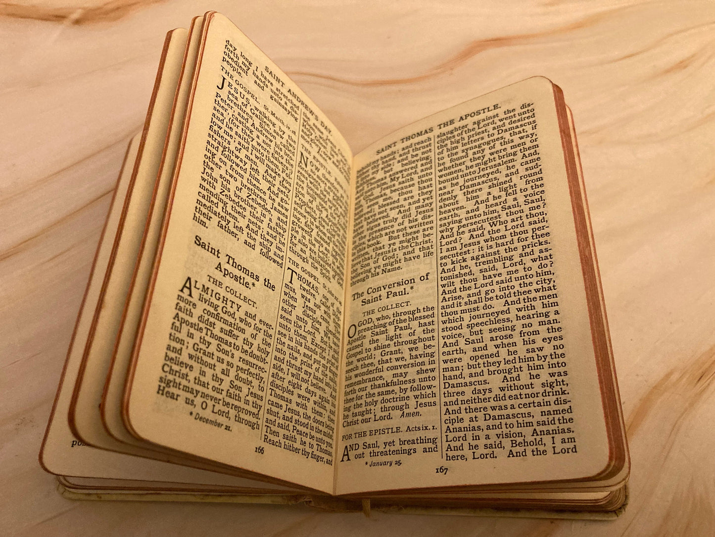 Vintage Book of Common Prayer Small Pocket Bible Psalms Hymns Christian Gift Antique Prayer Book - (Ref x247)