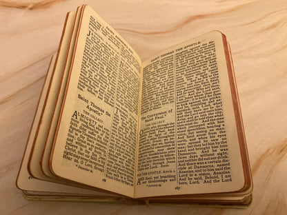 Vintage Book of Common Prayer Small Pocket Bible Psalms Hymns Christian Gift Antique Prayer Book - (Ref x247)