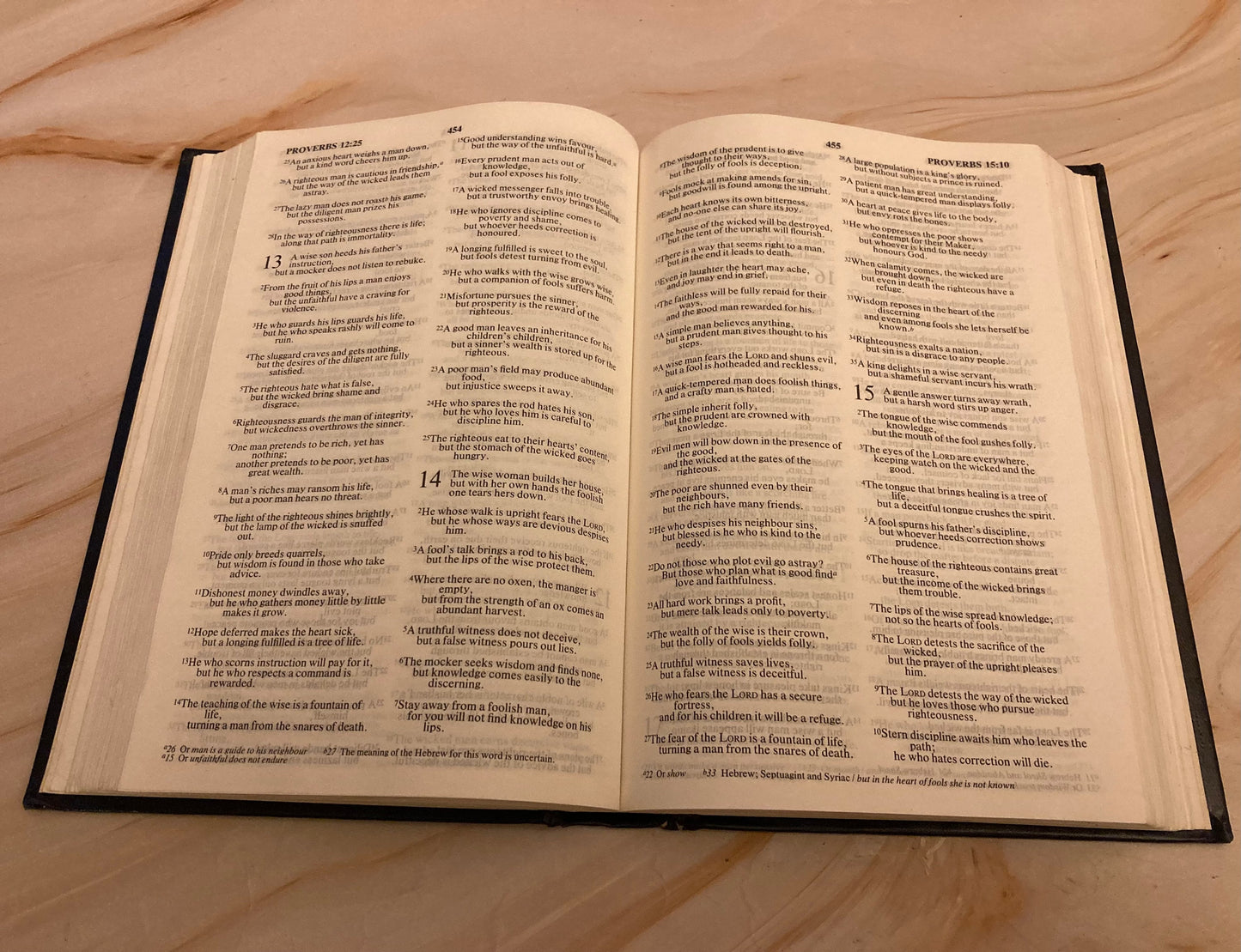 NIV Holy Bible – 1989 Edition – Hardcover – Vintage Christian Bible - Ref x246