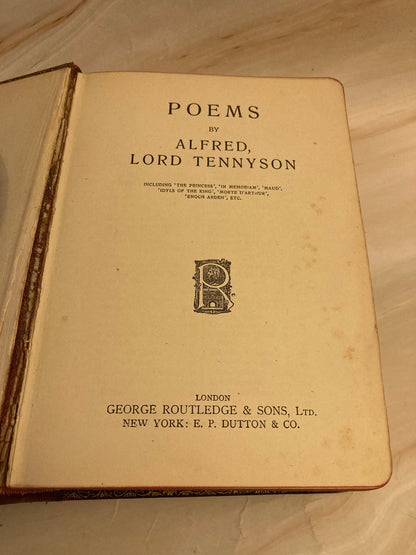 Alfred Tennyson Poems – Vintage Poetry Book – Classic Literature - (Ref x234)