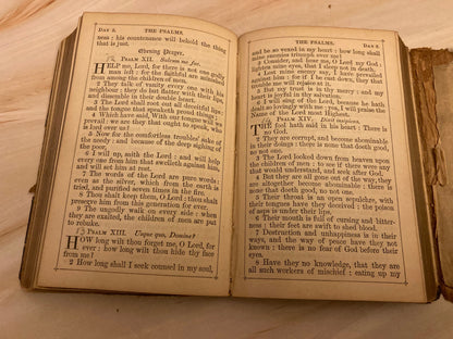 Vintage Pocket Book of Common Prayer Psalms Anglican Church Small Prayer Book - (Ref x226)