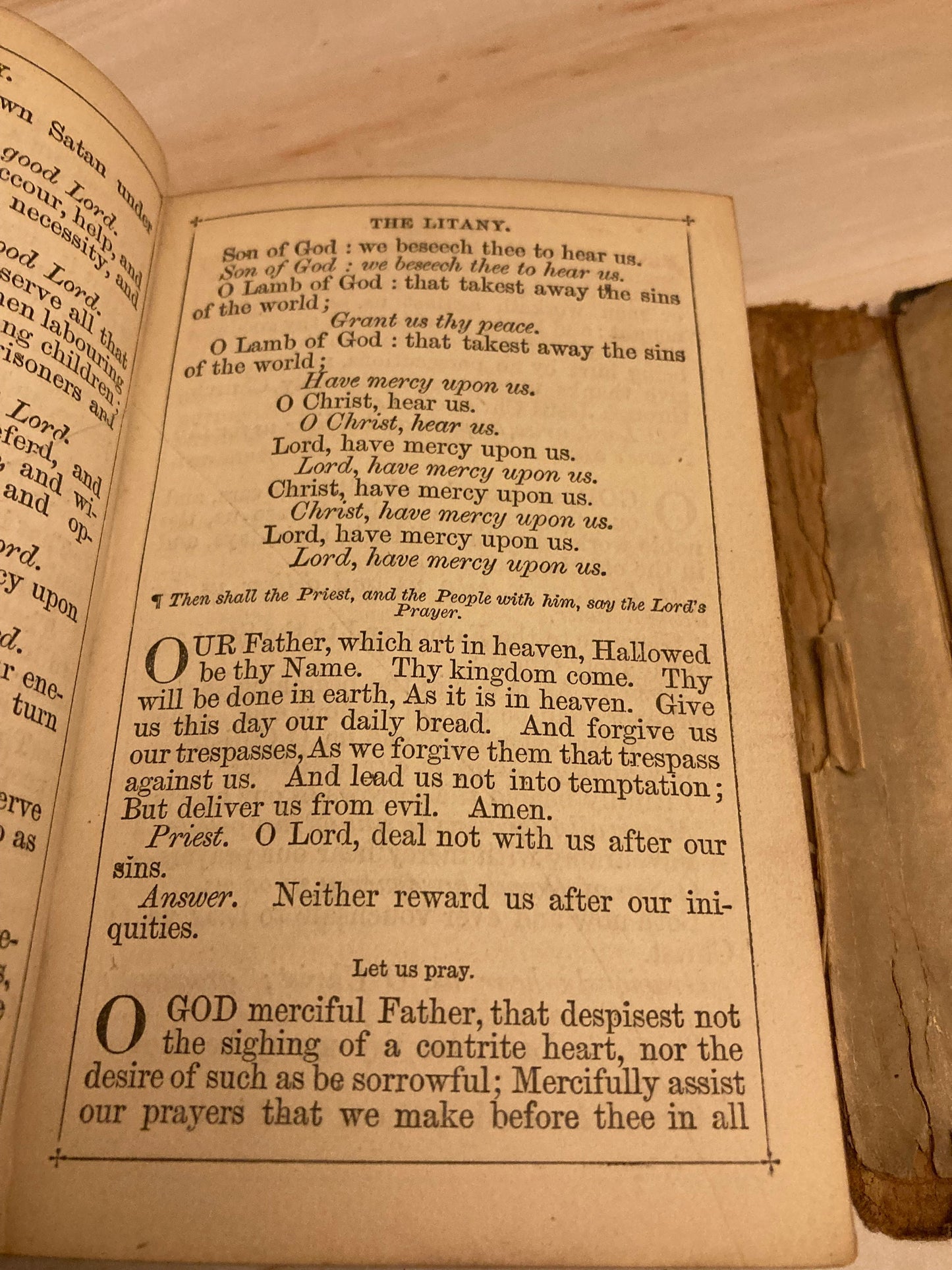 Vintage Pocket Book of Common Prayer Psalms Anglican Church Small Prayer Book - (Ref x226)