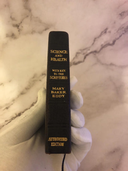 Science and Health Mary Baker Eddy Vintage Christian Book Pocket Size Religious Book - Ref x499