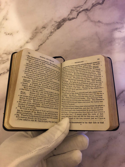 Science and Health Mary Baker Eddy Vintage Christian Book Pocket Size Religious Book - Ref x499