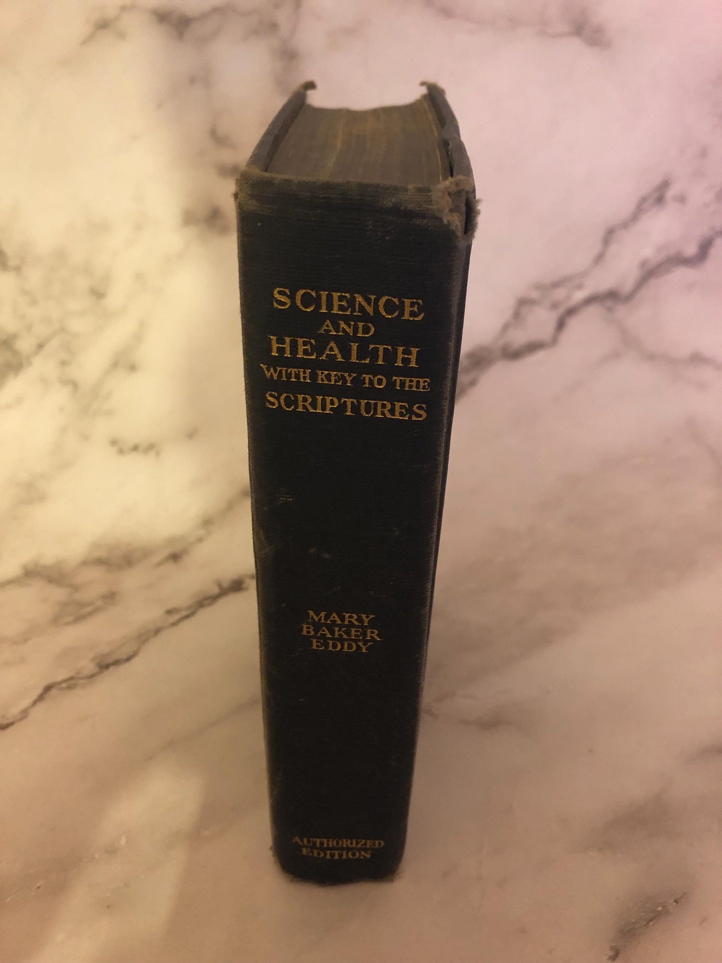 Science and Health with Key to the Scriptures Mary Baker Eddy Vintage Christian Book Religious Study Book - Ref x497