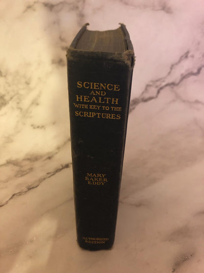 Science and Health with Key to the Scriptures Mary Baker Eddy Vintage Christian Book Religious Study Book - Ref x497