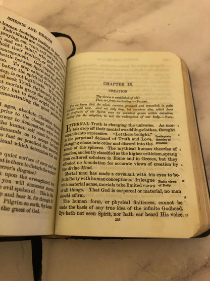 Science and Health Mary Baker Eddy Vintage Christian Book Pocket Size Religious Book - Ref x499