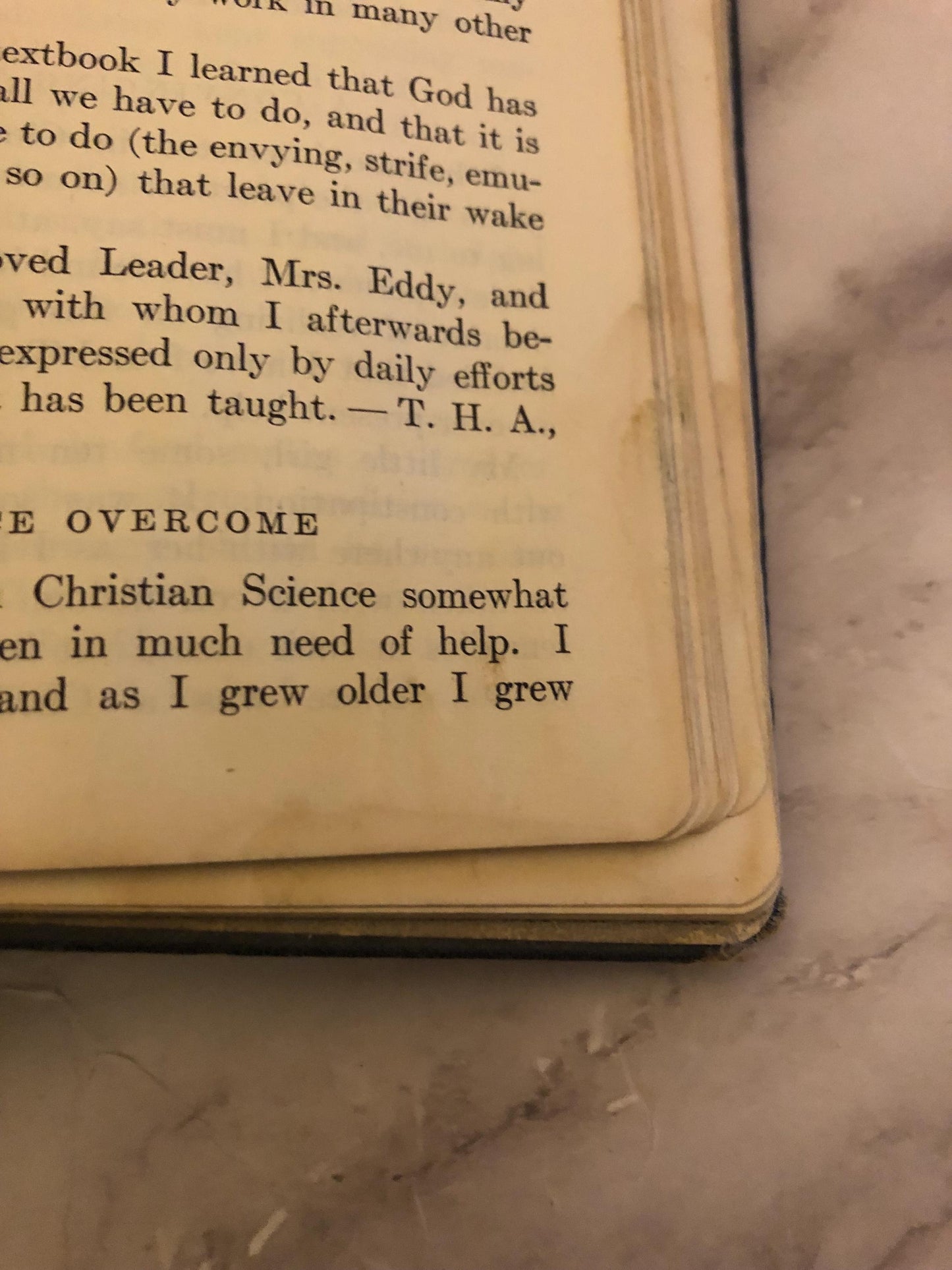 Science and Health with Key to the Scriptures Mary Baker Eddy Vintage Christian Book Religious Study Book - Ref x497