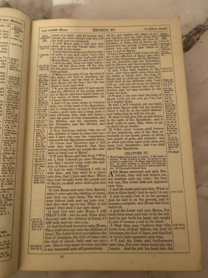 1889 Antique Holy Bible Oxford University Press Victorian KJV Bible - Ref x727