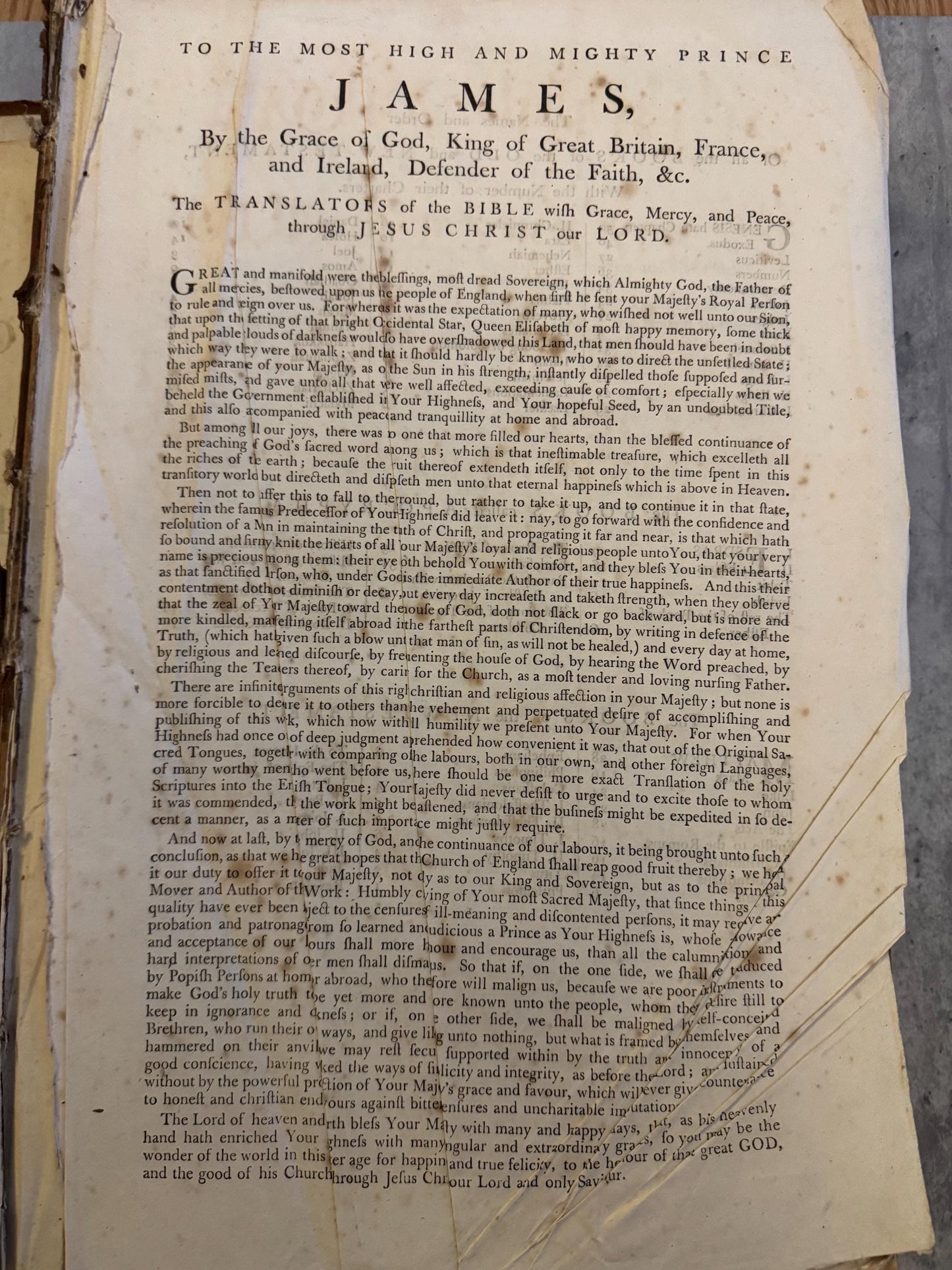 1795 Massive Antique Oxford Holy Bible With Apocrypha Museum Size