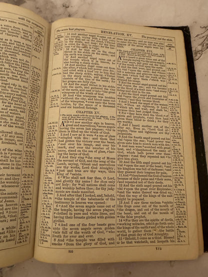 1889 Antique Holy Bible Oxford University Press Victorian KJV Bible - Ref x727