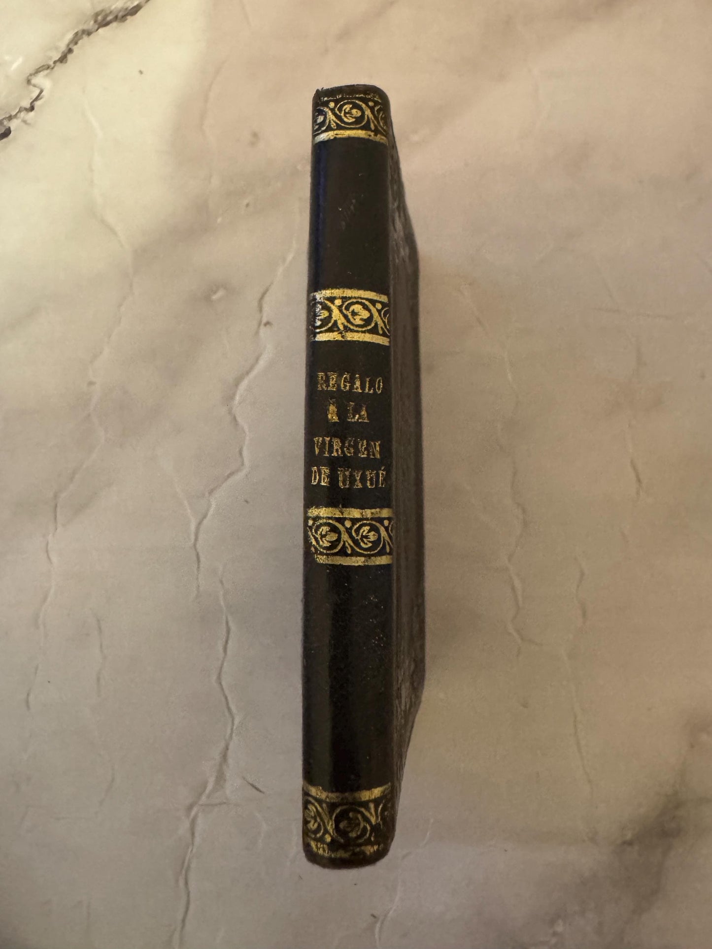 1887 Miniature Spanish Catholic Devotional | Regalo a la Virgen Santísima de Ujué - Ref x724