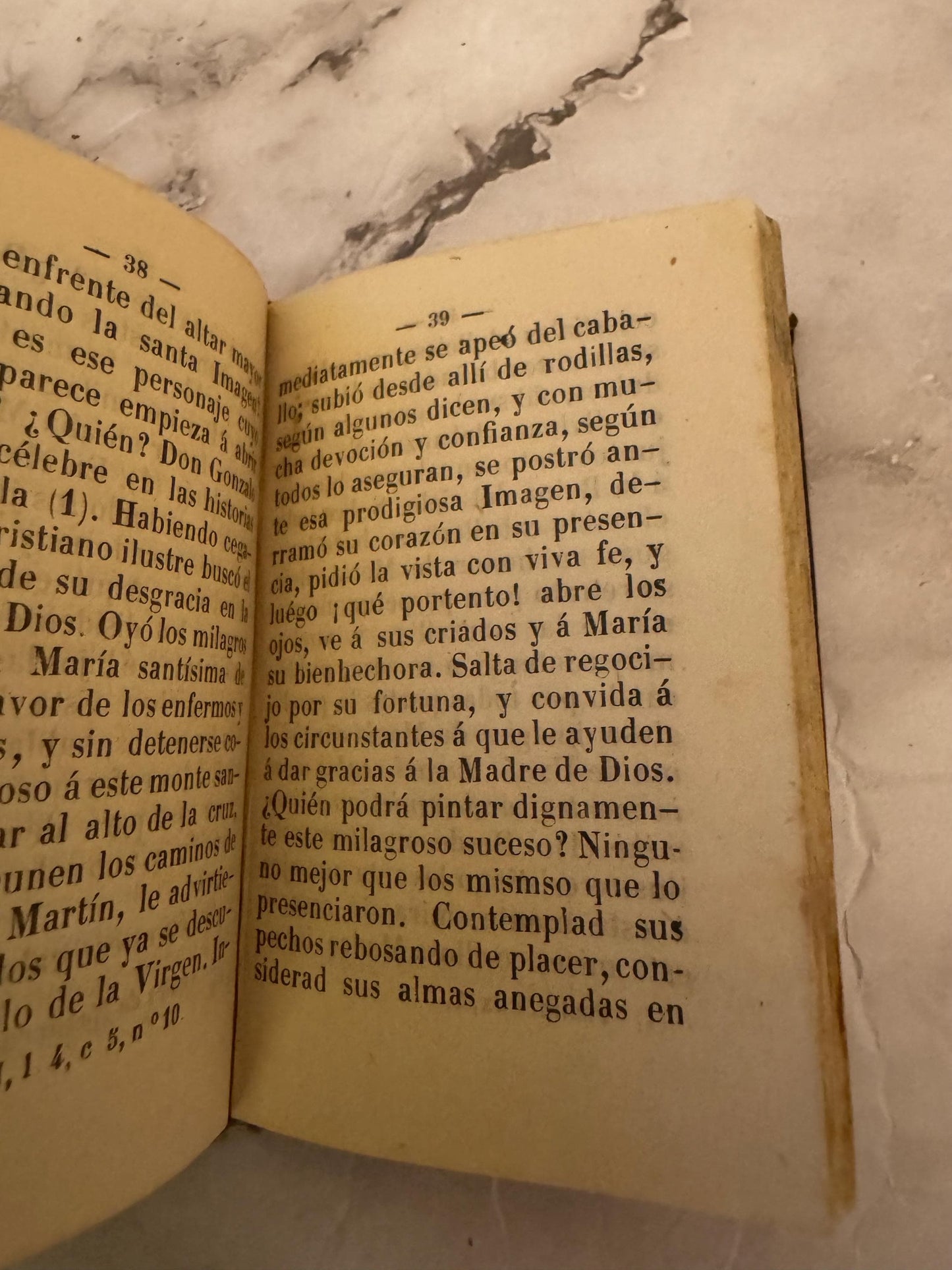1887 Miniature Spanish Catholic Devotional | Regalo a la Virgen Santísima de Ujué - Ref x724