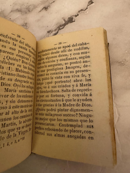 1887 Miniature Spanish Catholic Devotional | Regalo a la Virgen Santísima de Ujué - Ref x724