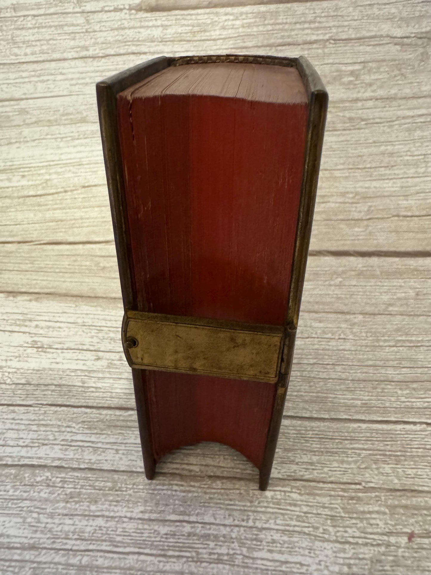 Victorian Holy Bible & New Testament 1864 Book of Common Prayer Brass Clasp Illuminated Leather Bound - Ref x720