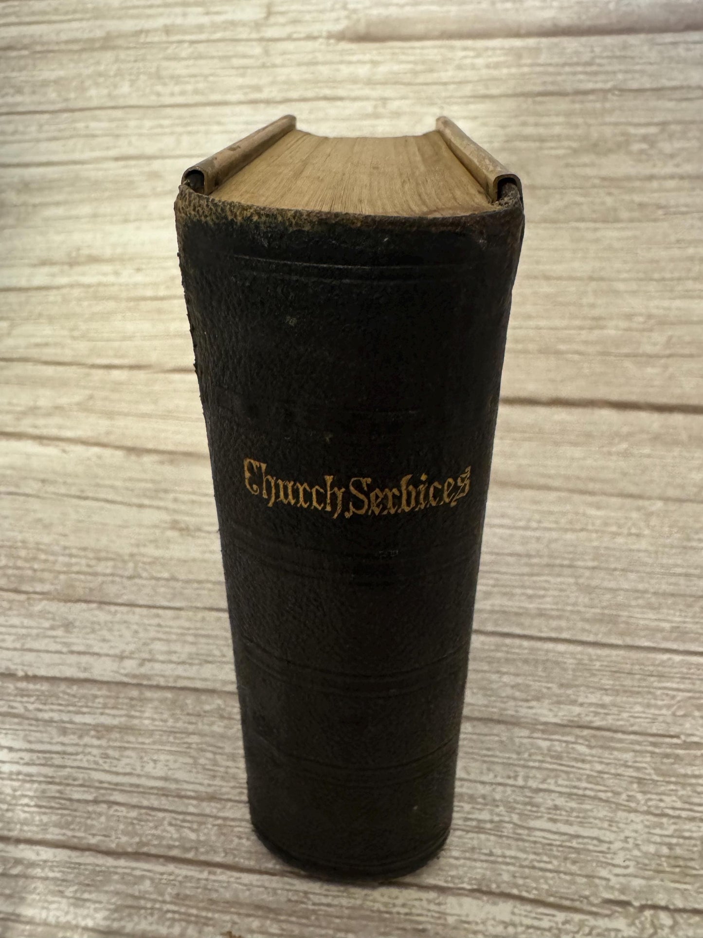 c1880 Holy Bible New Testament Book of Common Prayer Brass Clasp Oxford Press - Ref x719