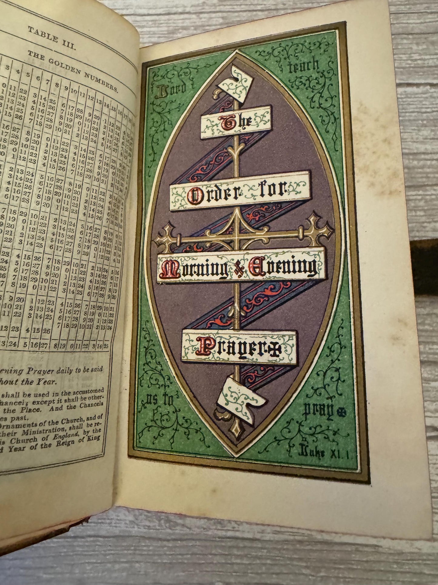 Victorian Holy Bible & New Testament 1864 Book of Common Prayer Brass Clasp Illuminated Leather Bound - Ref x720