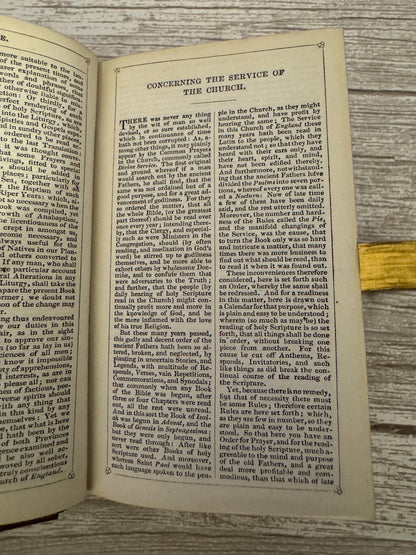 c1880 Holy Bible New Testament Book of Common Prayer Brass Clasp Oxford Press - Ref x719
