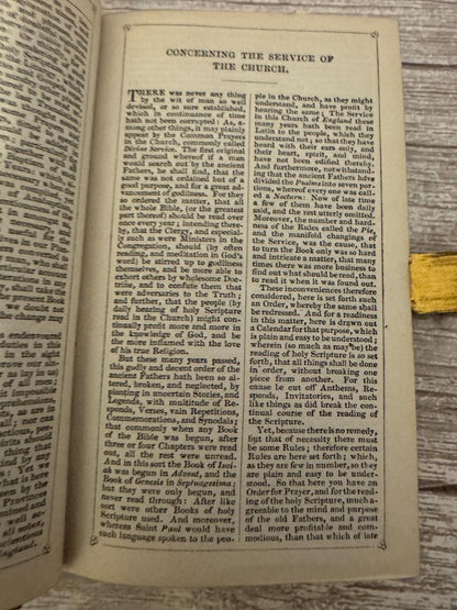 c1880 Holy Bible New Testament Book of Common Prayer Brass Clasp Oxford Press - Ref x719
