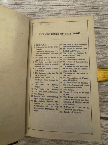 c1880 Holy Bible New Testament Book of Common Prayer Brass Clasp Oxford Press - Ref x719