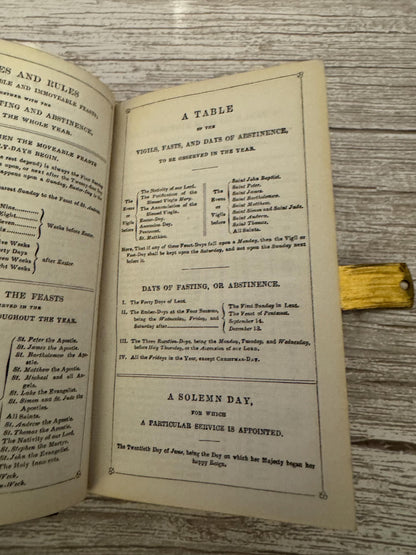 c1880 Holy Bible New Testament Book of Common Prayer Brass Clasp Oxford Press - Ref x719