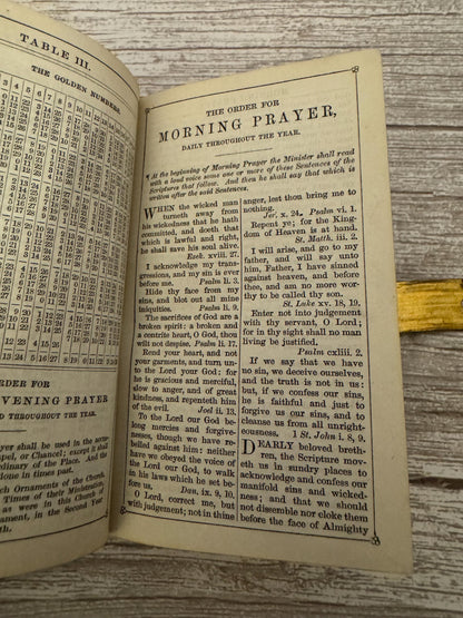 c1880 Holy Bible New Testament Book of Common Prayer Brass Clasp Oxford Press - Ref x719